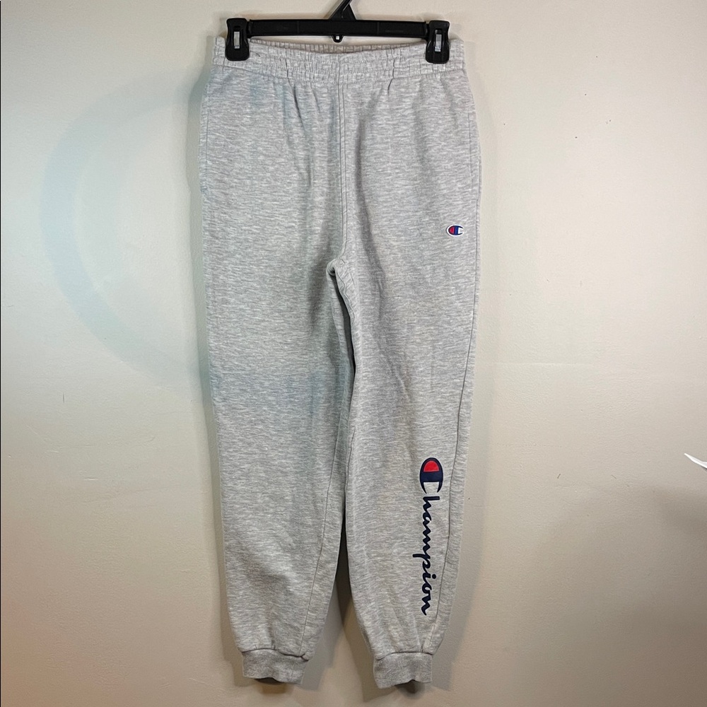 🏷️ Champion Kids Heather Gray Sweatpants Size Large #40